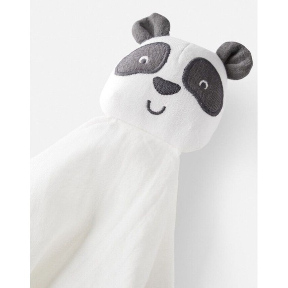 Baby Cotton Muslin Panda Lovey Small Security Blanket Carter's Little Planet New - Picture 3 of 3
